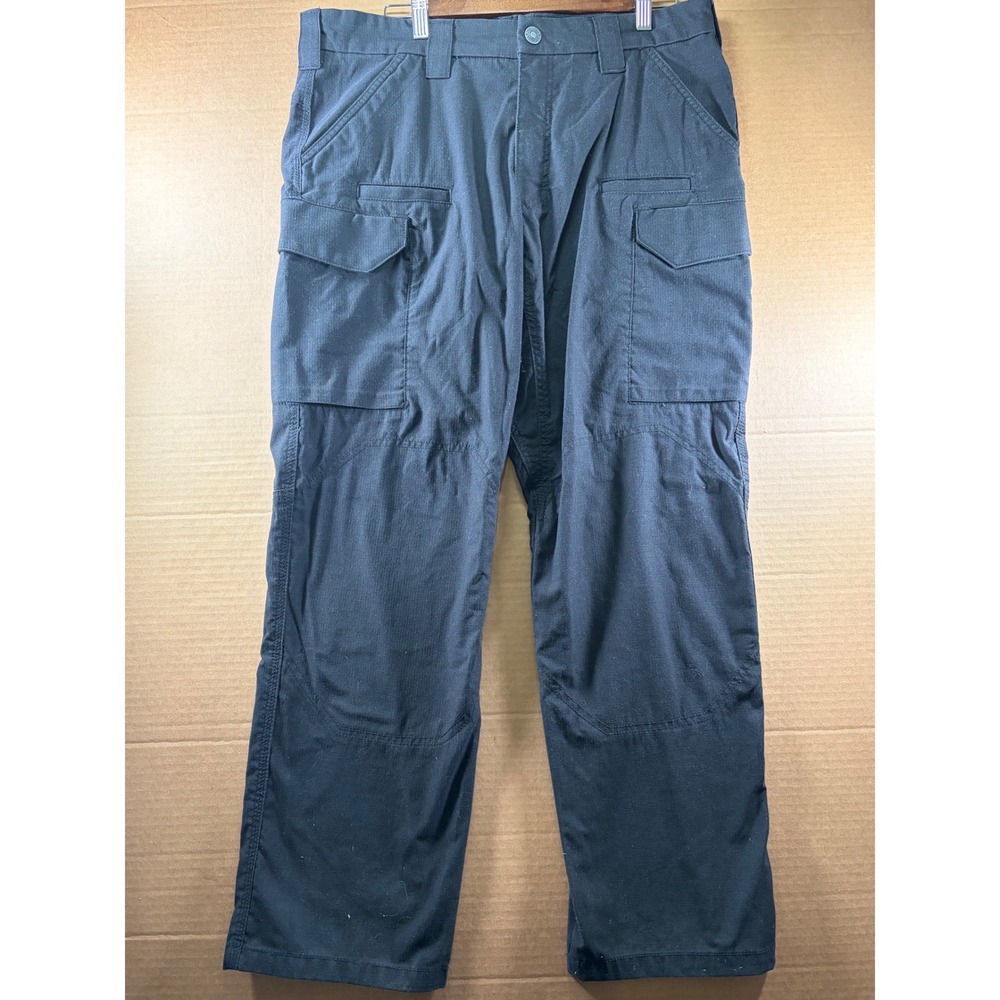 First Tactical‎ Cargo Pants Mens 36/29 Black Ripstop Multi-Pocket Utility Work